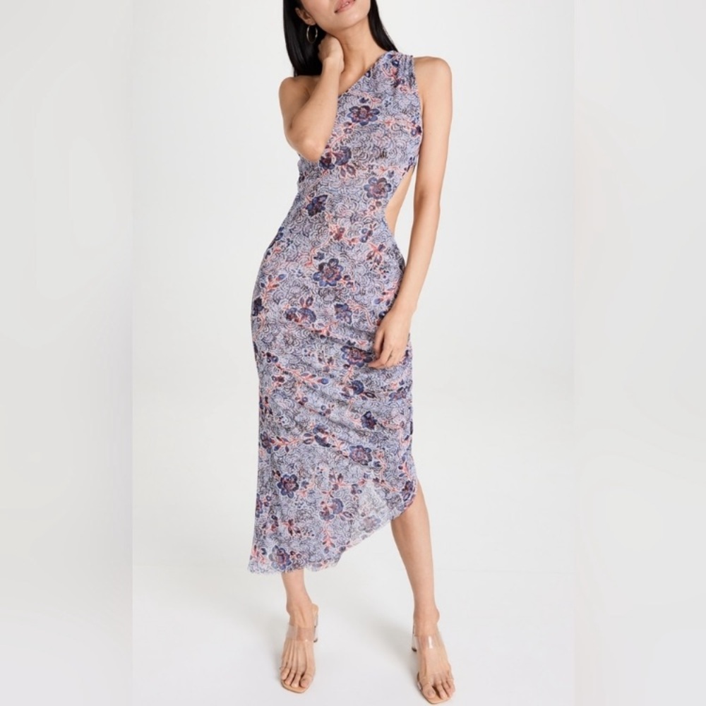 MISA Aries Cutout Sheath Dress